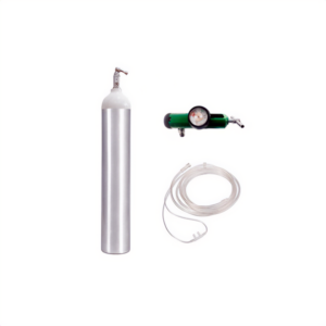 Tubo de oxigeno de aluminio de 680 cc con regulador