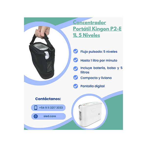 Concentrador portátil Kingon P2-E (5 Niveles de ajuste) - Imagen 4