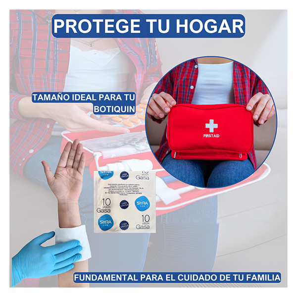 Gasas estériles Syra 10x10 cm - (x 100 sobres) - Imagen 3