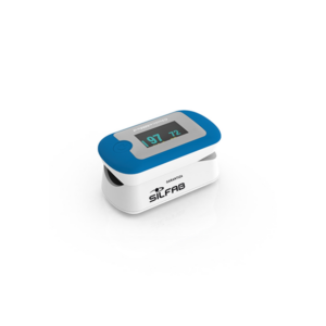 Oxímetro De Pulso Para Dedo Silfab Md300cn330 Azul/blanco